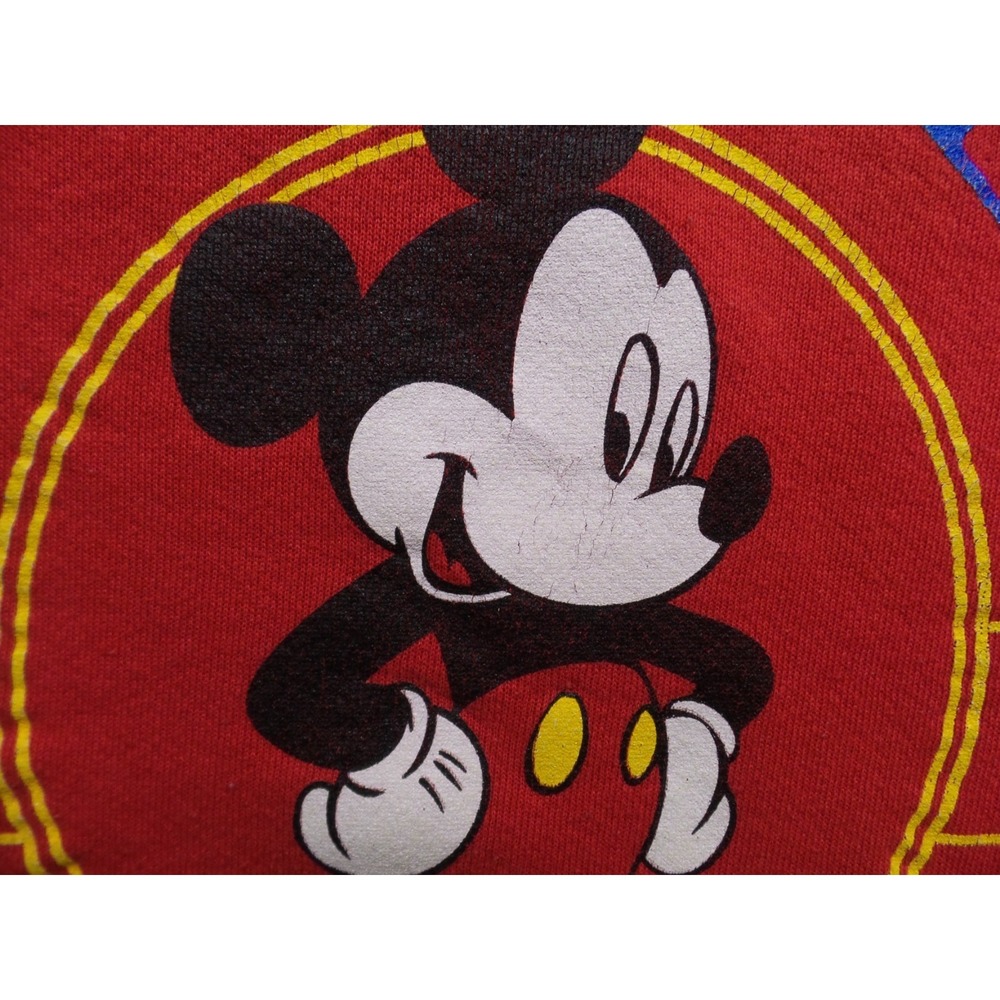 Vintage Mickey Unlimited Sweatshirt Extra Large Red Jerry Leigh Crew Neck USA - Picture 4 of 15